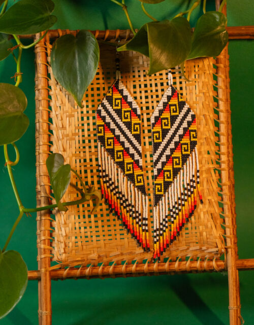 Brinco de Miçanga Grafismo - Yekuana