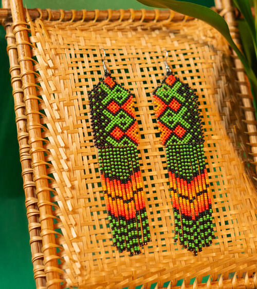 Brinco de Miçanga Muirakitã - Yekuana